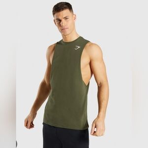 Gymshark Critical Drop Armhole Tank - Green Size S